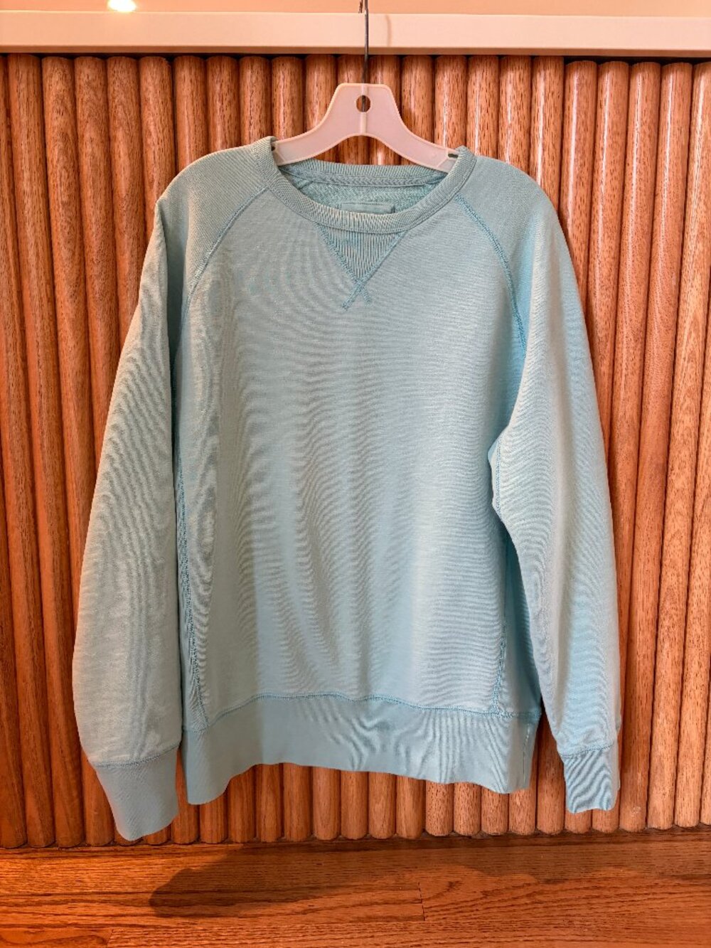 Gap Lived-In Robin's Egg / Tiffany Blue Crewneck Sweatshirt Raglan Sleeve Size M